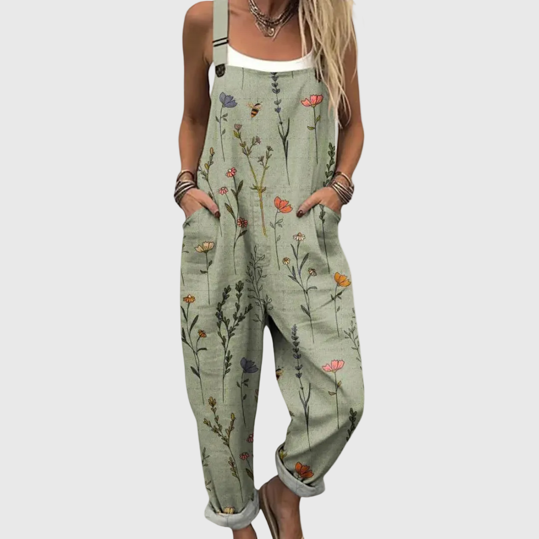 Comfortable Printed Overalls – Mary & Susan Savannah