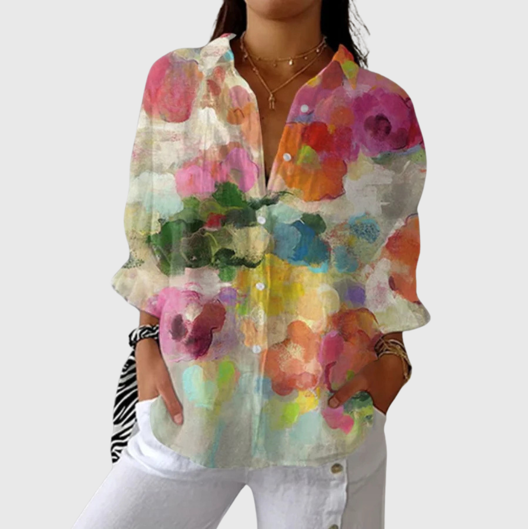 Lightweight and Colorful Printed Blouse