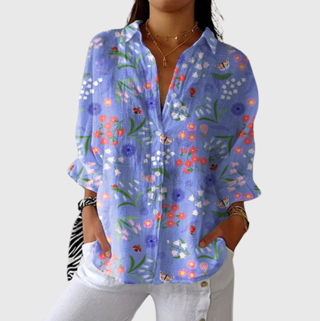 Light and Colorful Printed Blouse