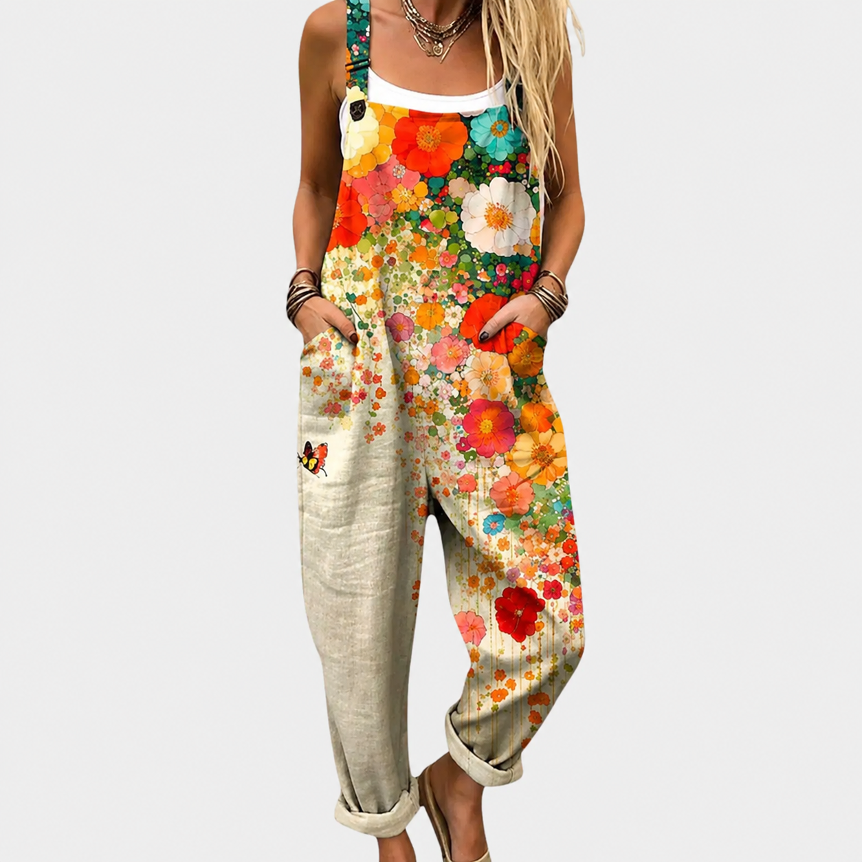 Comfortable Printed Jumpsuit