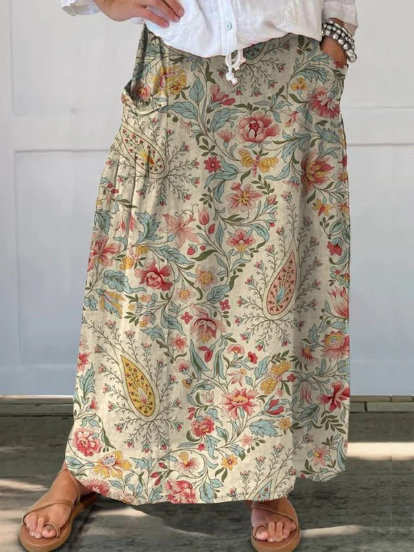Light Printed Skirt