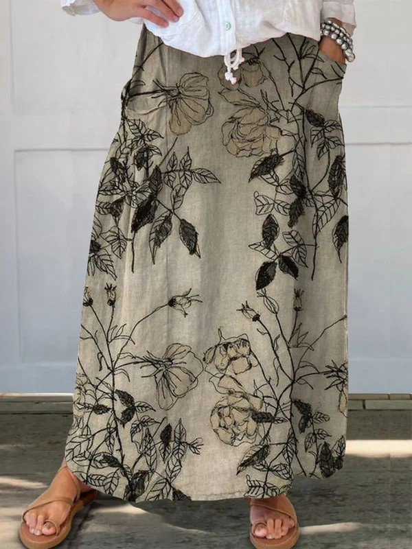 Light Printed Skirt
