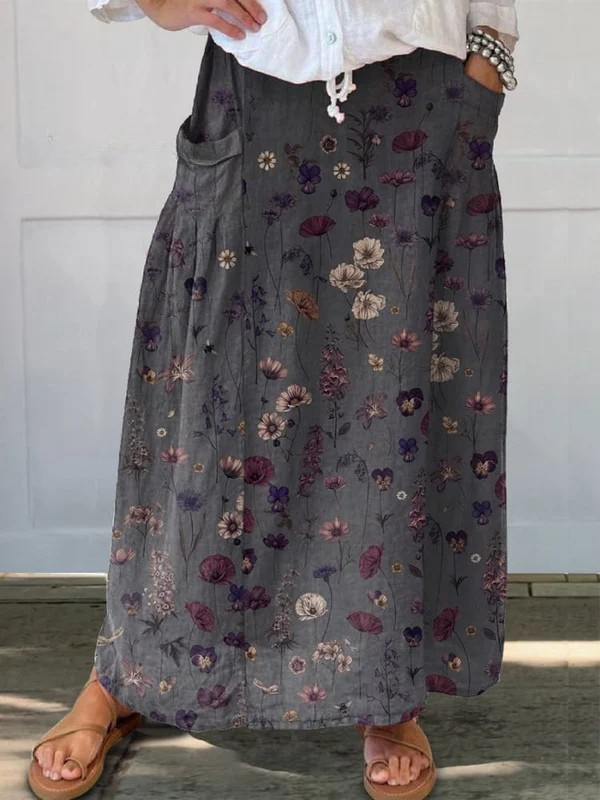 Light Printed Skirt