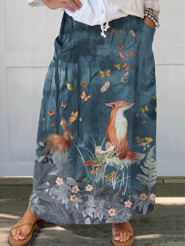 Light Printed Skirt